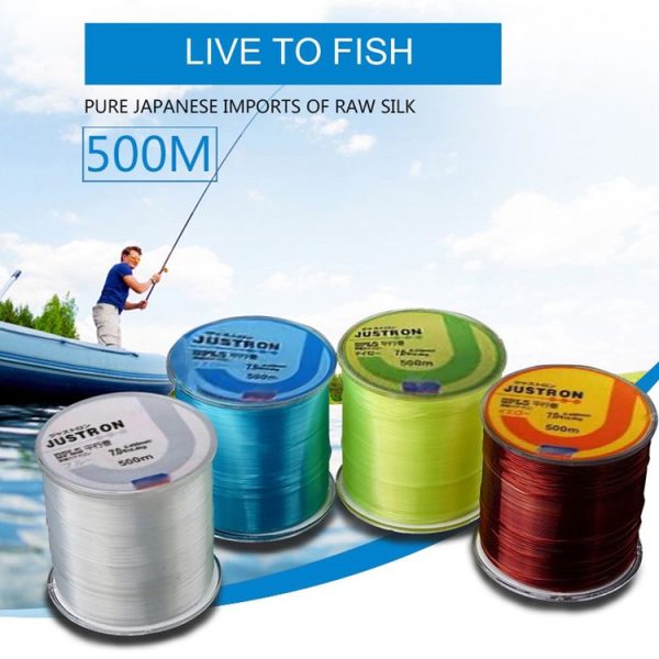 4.0# 0.32mm 10.2kg Tension 500m Extra Strong Imported Raw Silk Nylon Fishing Line (Wine Red) - Image 2