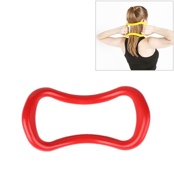 Smooth Yoga Pilates Magic Circle Fascia Stretching Training Ring (Rose Red)