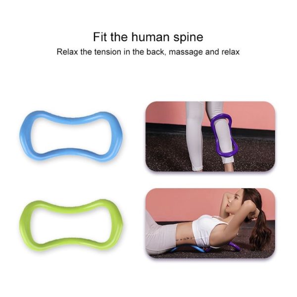 Smooth Yoga Pilates Magic Circle Fascia Stretching Training Ring (Rose Red) - Image 3