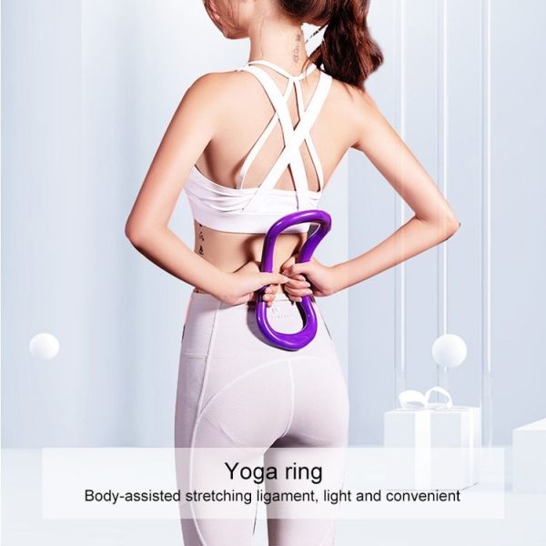 Smooth Yoga Pilates Magic Circle Fascia Stretching Training Ring (Rose Red) - Image 4