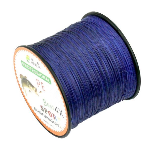 HENGJIA 6.0# 0.40mm 60LB 27.2kg Tension 500m Extra Strong 4 Shares Braid PE Fishing Line Kite Line (Dark Blue) - Image 2