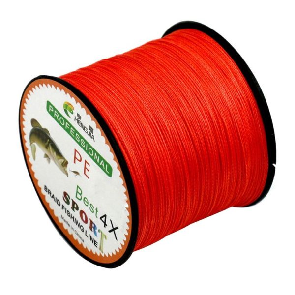 HENGJIA 4.0# 0.34mm 45LB 18.1kg Tension 500m Extra Strong 4 Shares Braid PE Fishing Line Kite Line (Red) - Image 2