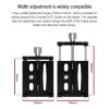 BIKERSAY MP005 Bicycle Aluminum Alloy Mobile Phone Holder Motorcycle Handlebar Bracket (Red) - Image 7