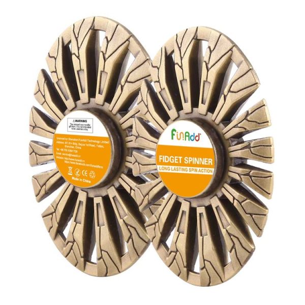 Butterfly Fish Type Fidget Spinner Toy Stress Reducer Anti-Anxiety Toy for Children and Adults, 3.5 Minutes Rotation Time, R188 Ceramics Beads Bearing + Zinc Alloy Material (Gold) - Image 11
