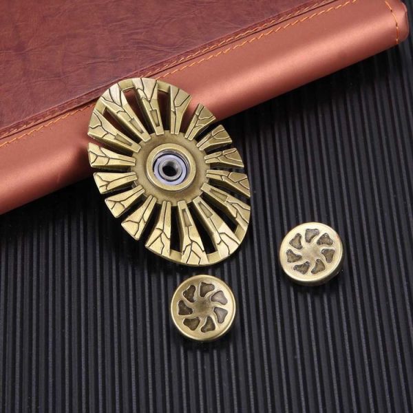 Butterfly Fish Type Fidget Spinner Toy Stress Reducer Anti-Anxiety Toy for Children and Adults, 3.5 Minutes Rotation Time, R188 Ceramics Beads Bearing + Zinc Alloy Material (Gold) - Image 4