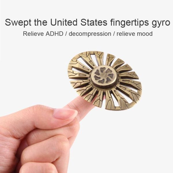 Butterfly Fish Type Fidget Spinner Toy Stress Reducer Anti-Anxiety Toy for Children and Adults, 3.5 Minutes Rotation Time, R188 Ceramics Beads Bearing + Zinc Alloy Material (Gold) - Image 6