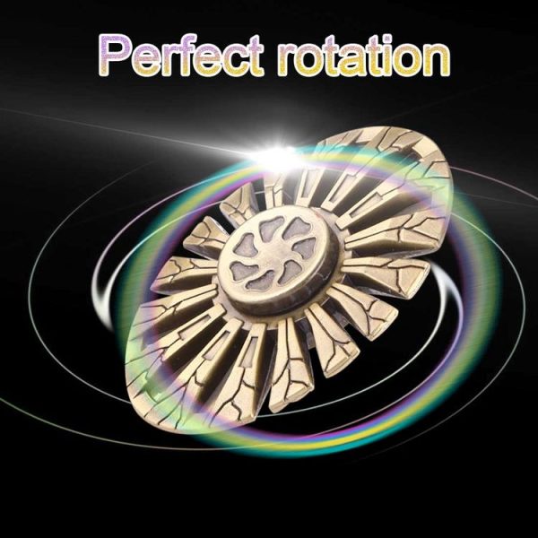Butterfly Fish Type Fidget Spinner Toy Stress Reducer Anti-Anxiety Toy for Children and Adults, 3.5 Minutes Rotation Time, R188 Ceramics Beads Bearing + Zinc Alloy Material (Gold) - Image 8