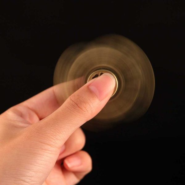 Butterfly Fish Type Fidget Spinner Toy Stress Reducer Anti-Anxiety Toy for Children and Adults, 3.5 Minutes Rotation Time, R188 Ceramics Beads Bearing + Zinc Alloy Material (Gold) - Image 9