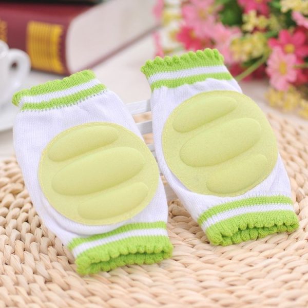 One Pair Ventilated Children Baby Crawling Walking Knee Guard Elbow Guard Protecting Pads (Green) - Image 2