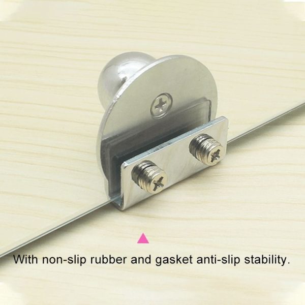 Zinc Alloy Bright Open Hole Free Glass Cabinet Door Handle, Size: L - Image 4