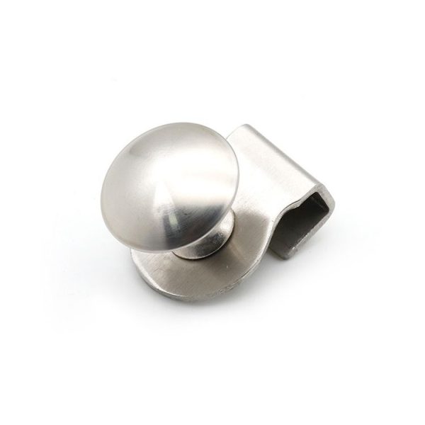 Stainless Steel Wire Drawing Open Hole Free Glass Cabinet Door Handle, Size: S - Image 2