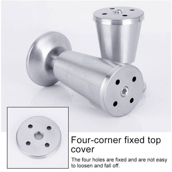Stainless Steel Thickened Adjustable Foot Cup Type Cupboard Foot, 100mm - Image 4