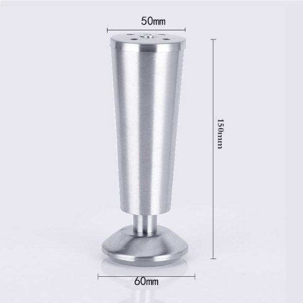 Stainless Steel Thickened Adjustable Foot Cup Type Cupboard Foot, 150mm - Image 2