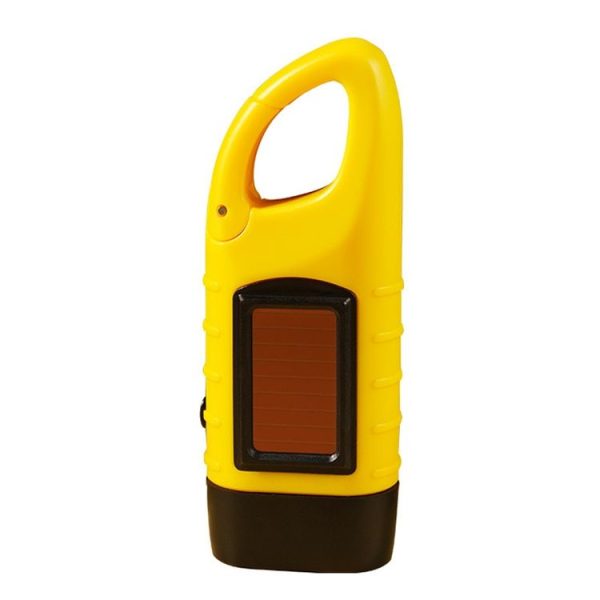 AOTU AT5503 Outdoor Solar Hand-Crank Power Emergency LED Flashlight (Yellow)