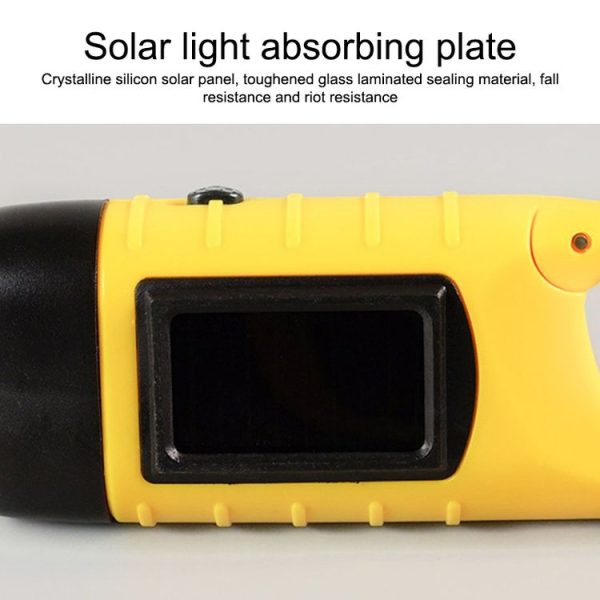 AOTU AT5503 Outdoor Solar Hand-Crank Power Emergency LED Flashlight (Yellow) - Image 3