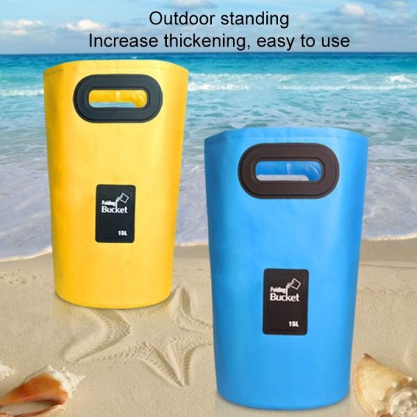 Outdoor Portable Folding Sink PVC Collapsible Bucket, Capacity: 15L (Dark Blue) - Image 7