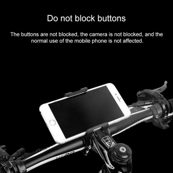 Universal Non-rotatable Aluminum Alloy Fixing Frame Motorcycle Bicycle Mobile Phone Holder (Gold) - Image 6