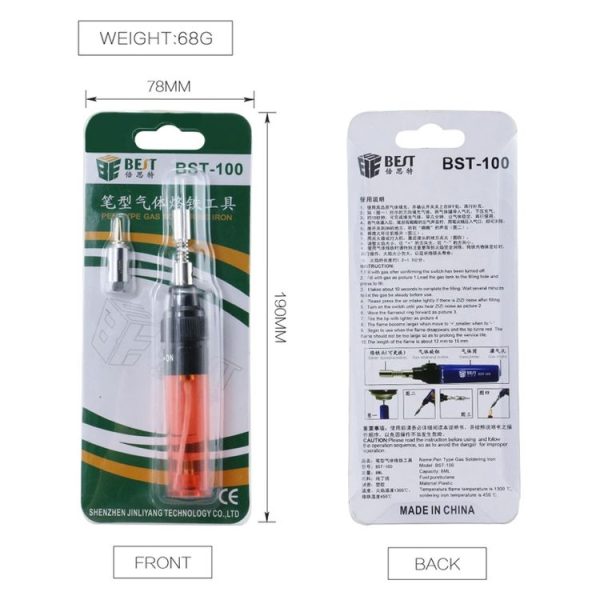 BEST Butane Gas Soldering Iron Pen (Random Color Delivery) - Image 8