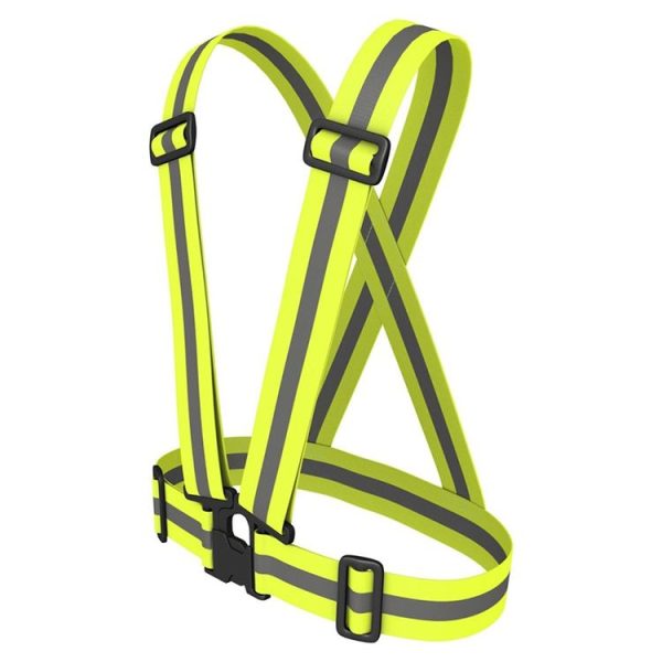 Night Riding Running Reflective Safety Vest (Neon Green) - Image 3
