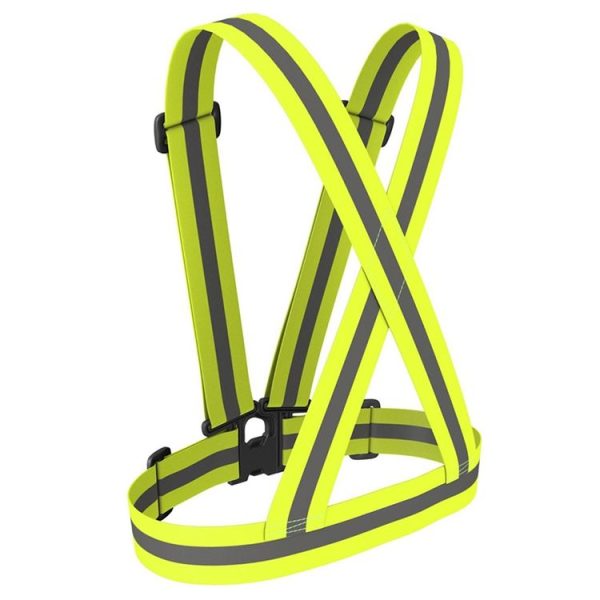 Night Riding Running Reflective Safety Vest (Neon Green) - Image 4