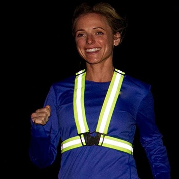 Night Riding Running Reflective Safety Vest (Neon Green) - Image 7