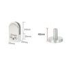 304 Stainless Steel Glass Fish Mouth Support Rod Fixing Clip with 14x40mm Rod, Specification: S - Image 3