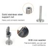 304 Stainless Steel Glass Fish Mouth Support Rod Fixing Clip with 14x40mm Rod, Specification: S - Image 4