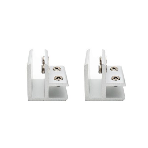 Aluminum Alloy Glass Combination Clamp Cabinet Partition Fixing Clip, 90 degrees Cliped 8-10mm - Image 2