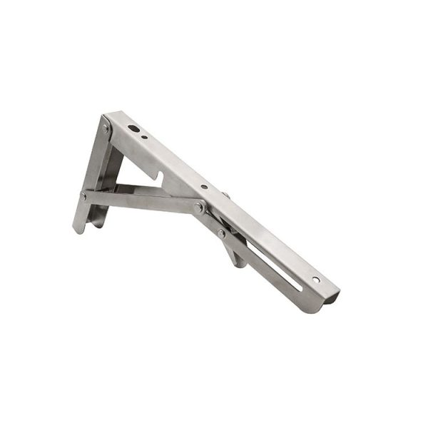 8 inch Billy (304) Wall-mounted Foldable Stainless Steel Spring Storage Shelf for Dining Table - Image 2