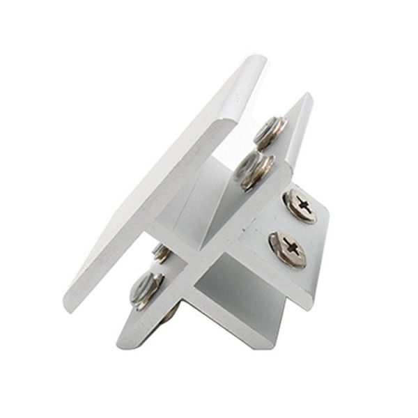 Aluminum Alloy Glass Combination Clamp Cabinet Partition Fixing Clip, T-type Cliped 10-12mm - Image 2