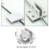 Aluminum Alloy Glass Combination Clamp Cabinet Partition Fixing Clip, T-type Cliped 10-12mm - Image 4