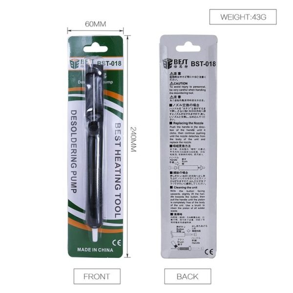 BEST-018 Professional Solder Sucking Desoldering Pump Tool - Image 8