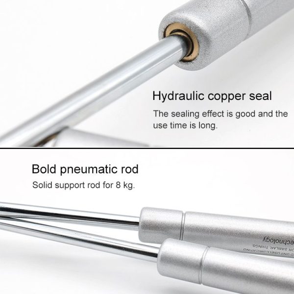 Iron Head Cabinet Gas Holder Hydraulic Rod Buffer Telescopic Strut, 10 inch 80N (8kg) - Image 6