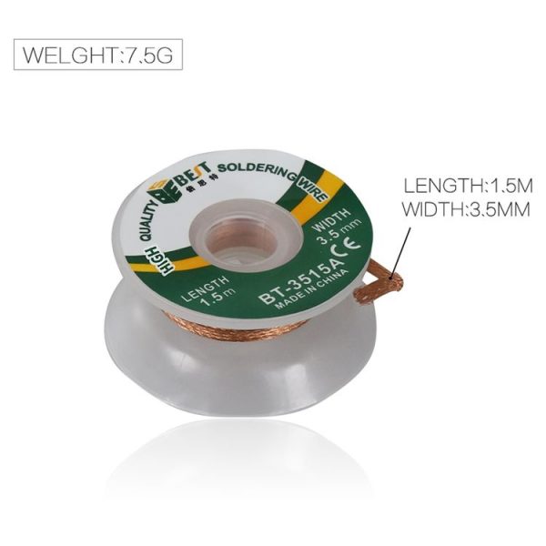 BEST-3515A 3.5mm Desoldering Braid Solder Wire - Image 5
