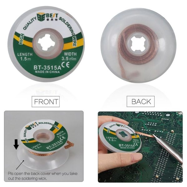 BEST-3515A 3.5mm Desoldering Braid Solder Wire - Image 6