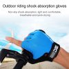 BaseCamp BC-204 Bicycle Half Finger Gloves Lycra Fabric Cycling Gloves, Size: XL (Blue) - Image 10