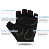 BaseCamp BC-204 Bicycle Half Finger Gloves Lycra Fabric Cycling Gloves, Size: XL (Blue) - Image 3