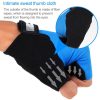 BaseCamp BC-204 Bicycle Half Finger Gloves Lycra Fabric Cycling Gloves, Size: XL (Blue) - Image 9