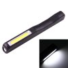 100LM High Brightness Pen Shape Work Light / Flashlight, White Light, COB LED 2-Modes with 90 Degree Rotatable Magnetic Pen Clip (Black)