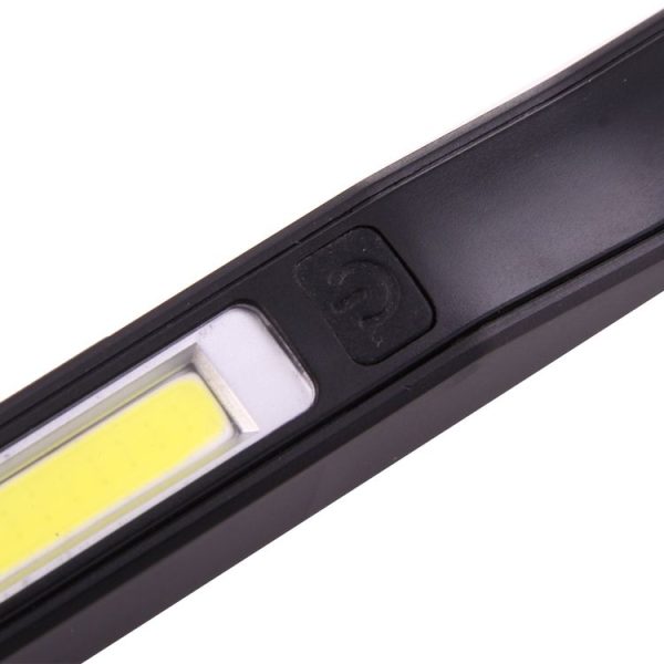 100LM High Brightness Pen Shape Work Light / Flashlight, White Light, COB LED 2-Modes with 90 Degree Rotatable Magnetic Pen Clip (Black) - Image 6