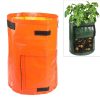 7 Gallons Potato Planting PE Bags Vegetable Planting Grow Bags Farm Garden Supplies, Size: 30cm x 35cm (Orange)