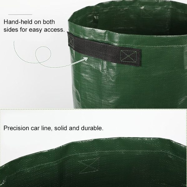 7 Gallons Potato Planting PE Bags Vegetable Planting Grow Bags Farm Garden Supplies, Size: 30cm x 35cm (Orange) - Image 3