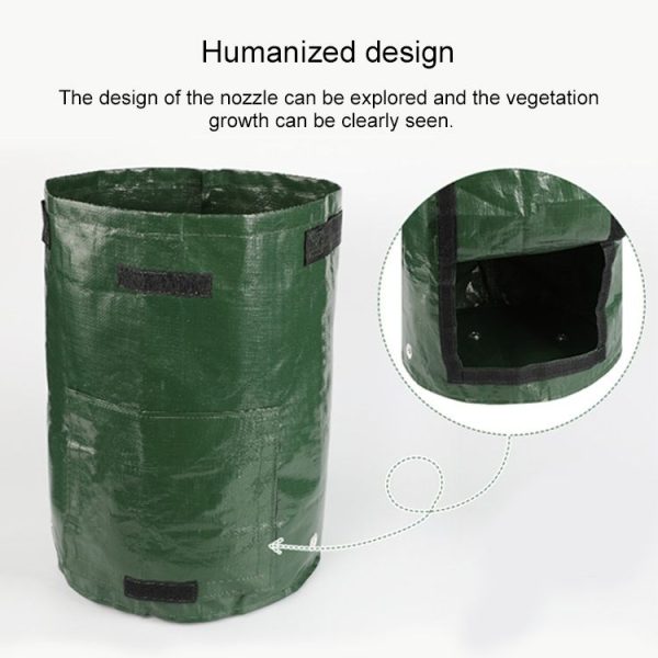 7 Gallons Potato Planting PE Bags Vegetable Planting Grow Bags Farm Garden Supplies, Size: 30cm x 35cm (Orange) - Image 4