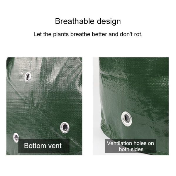 10 Gallons Potato Planting PE Bags Vegetable Planting Grow Bags Farm Garden Supplies, Size: 35cm x 50cm (Black) - Image 5