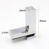 2 PCS 6-28mm F Type Glossy Polished Zinc Alloy Fixed Clip Glass Wood Layer Board Bracket - Image 4