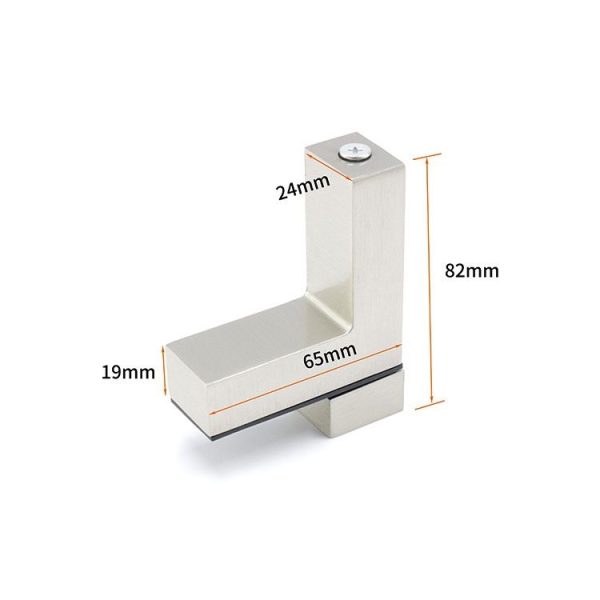3-24mm F Type Brushed Zinc Alloy Fixed Clip Glass Wood Layer Board Bracket - Image 4