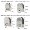 5-8mm Concave Curved Bottom Matte Polished 304 Stainless Steel Fixed Clip Railing Glass Wood Layer Board Clamp Bracket - Image 3