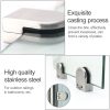 5-8mm Concave Curved Bottom Matte Polished 304 Stainless Steel Fixed Clip Railing Glass Wood Layer Board Clamp Bracket - Image 5