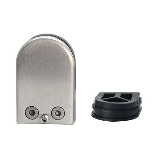 5-8mm Flat Bottom Matte Polished 304 Stainless Steel Fixed Clip Railing Glass Wood Layer Board Clamp Bracket - Image 2