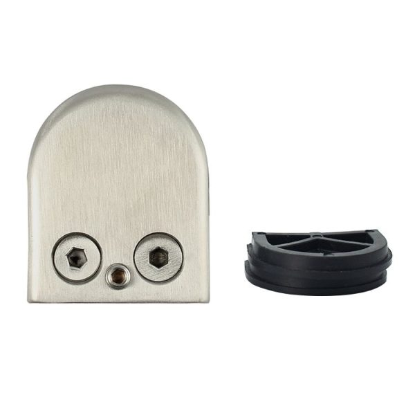 8-12mm Concave Curved Bottom Matte Polished 304 Stainless Steel Fixed Clip Railing Glass Wood Layer Board Clamp Bracket - Image 2